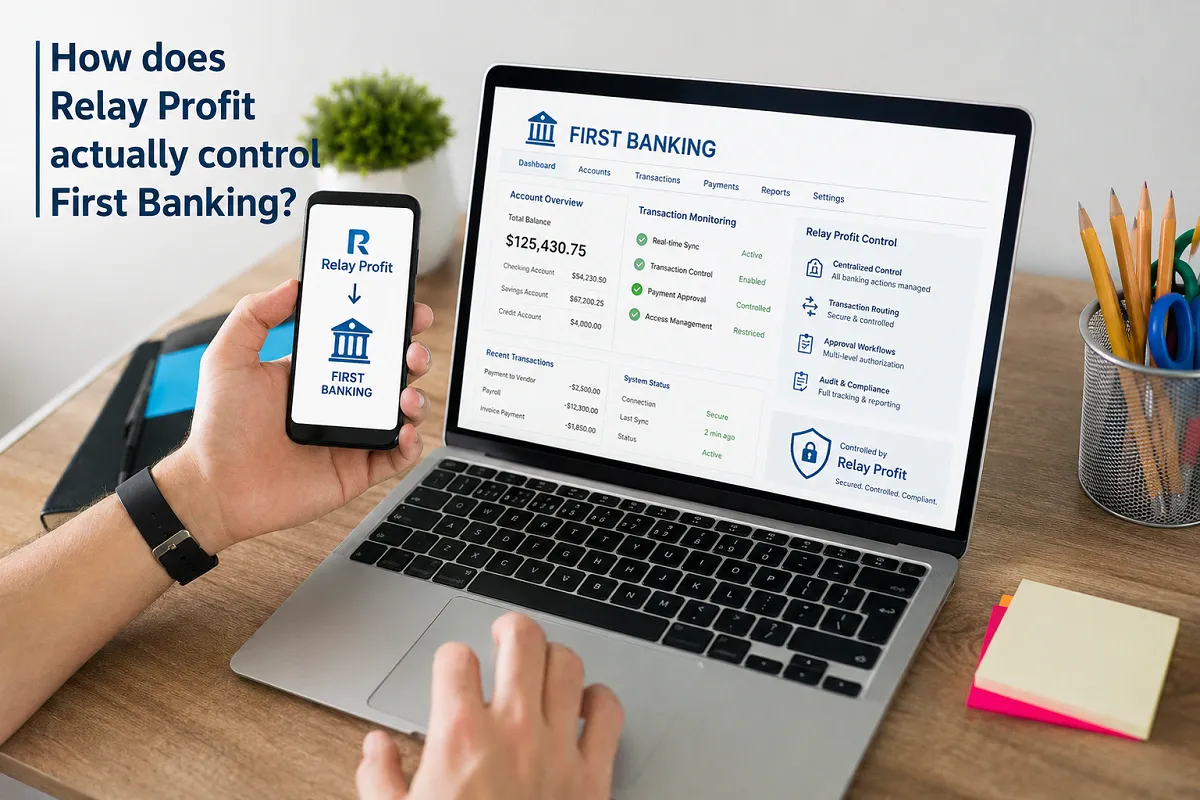 How does Relay Profit actually control First Banking